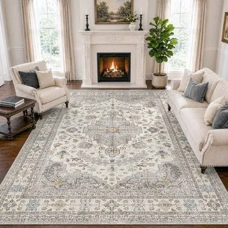 Sixhome 8'x10' Washable Retro Living ...