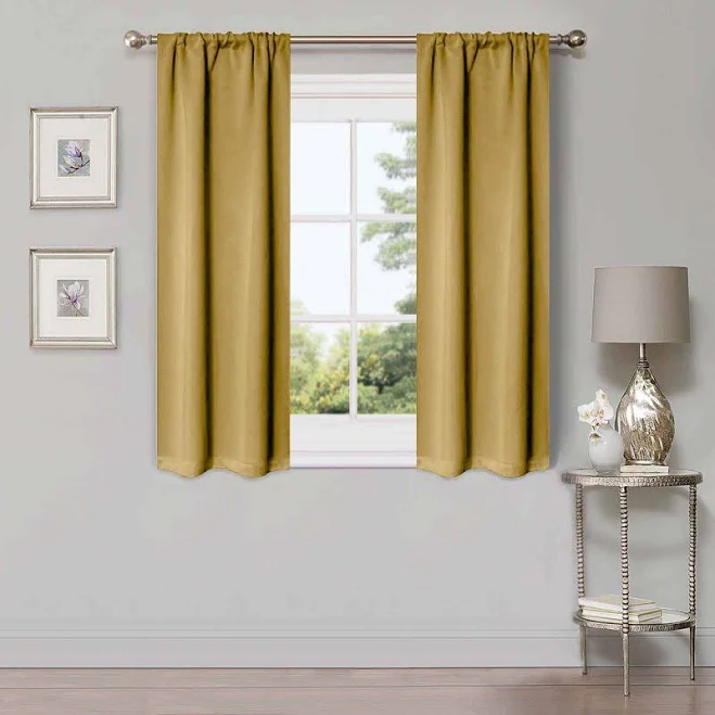 Superior Solid Blackout Curtain Set