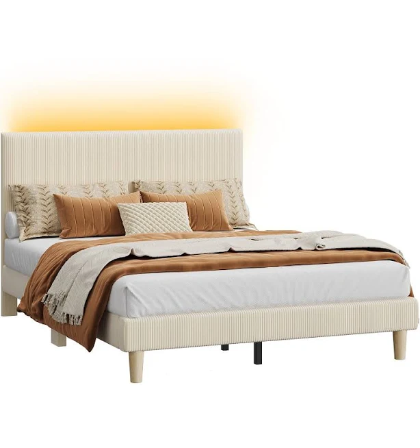 Bestier Bed Frame Upholstered Platfor...