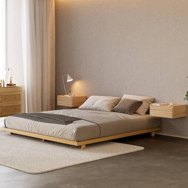Japanese Style Low Bed Frame
