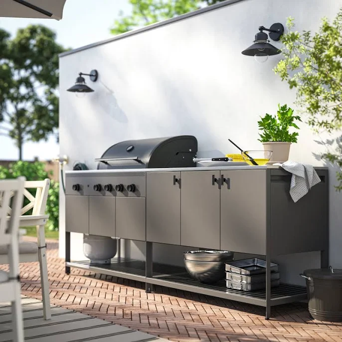 IKEA BÅTSKÄR Outdoor Kitchen with Gas...