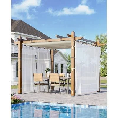 Outdoor Retractable Pergola with Cano...