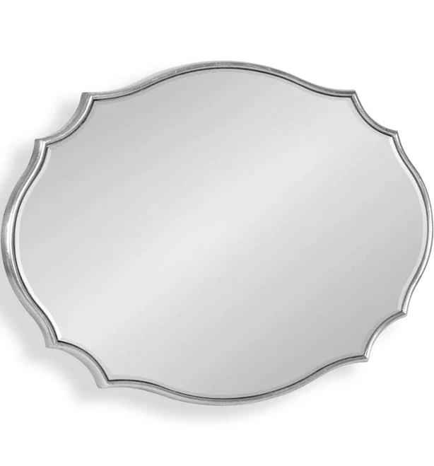 Kate and Laurel Leanna Scalloped Oval...