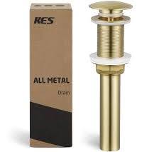 KES Brushed Gold Bathroom Sink Drain ...
