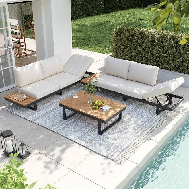 JARDINA Outdoor L-Shaped Sectional So...