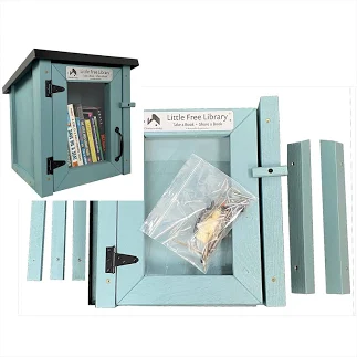 Mini Shed Light Blue Kit Little Free ...