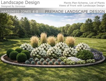 Pre-Made Round Garden Bed for Zones 4...