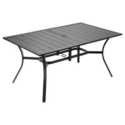 VEVOR 59in Rectangular Wood-like Stee...