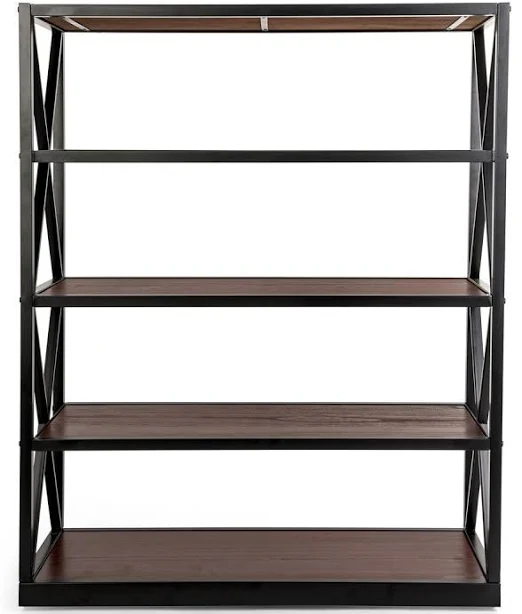 Displays2go Rustic Style Wood and Ste...
