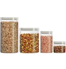 Pyrex 4-Piece Glass Canister Set
