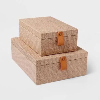 Threshold Woven Storage Boxes (Set of 2)