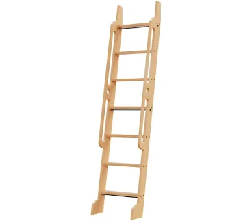 WFX Utility 7.2' Rolling Oak Wood Ladder