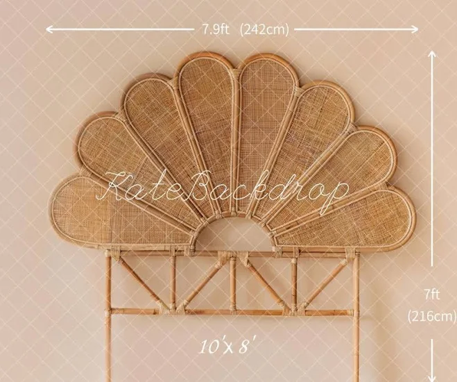 Kate Brown Bamboo Rattan Woven Petal ...