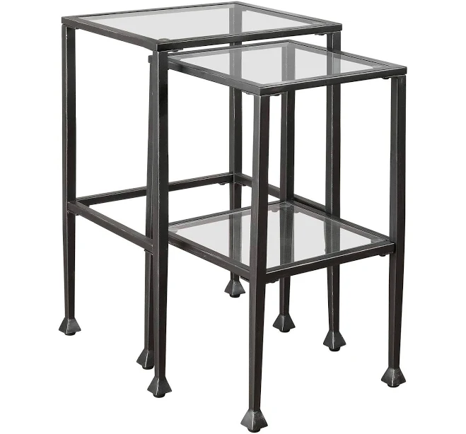 Leilani 2-piece Glass Top Nesting Tab...