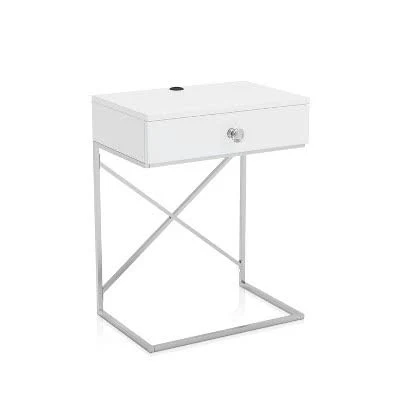 miBasics Vish 1 Drawer End Table with...