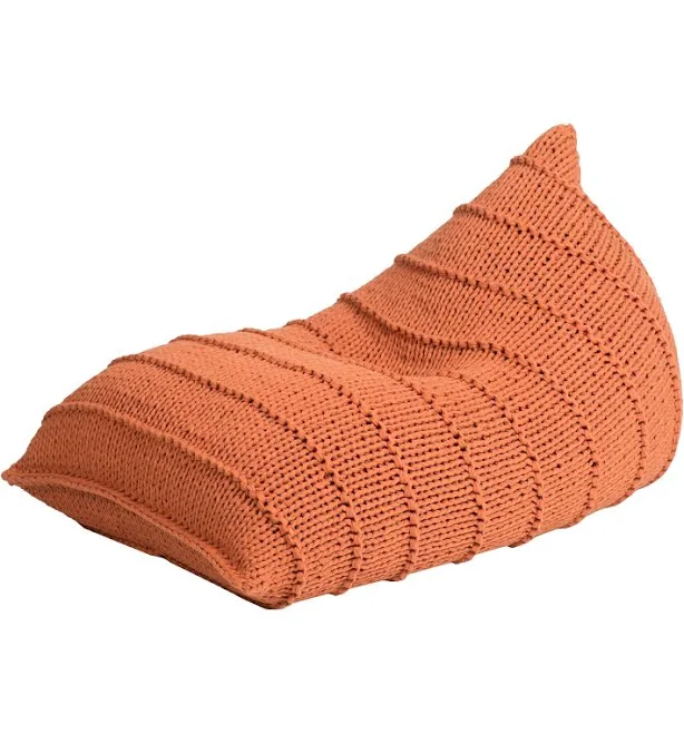 Minimalist orange chair, Unique beanb...