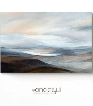 Panoramic Abstract Landscape Painting...