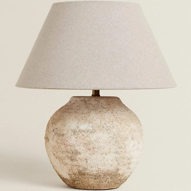 Zara Home Aged Ceramic Table Lamp