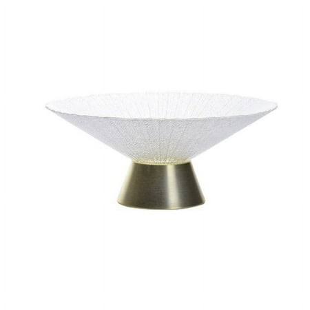 Audeals Glass Pedestal Fruit Bowl
