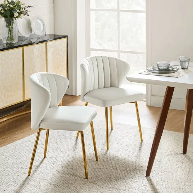 Euclid Modern Tufted Velvet Wingback ...