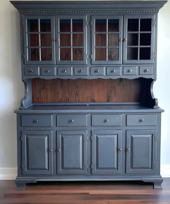 Farmhouse hutch buffet/black hutch/Fr...