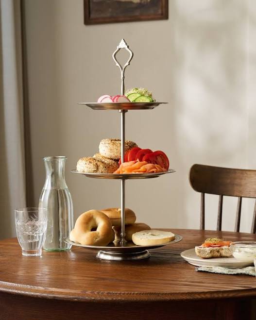 Pewter Tiered Serving Stand