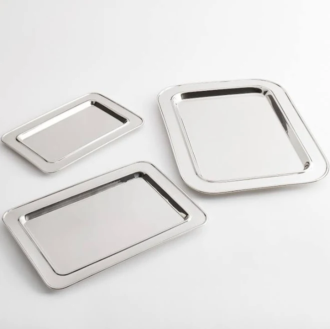 Pottery Barn Heritage Bar Trays Set of 3