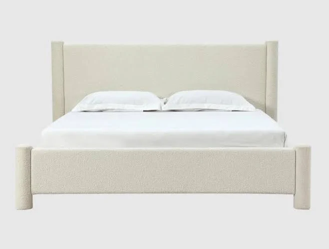 King Bed - Upholstered Brianna White ...