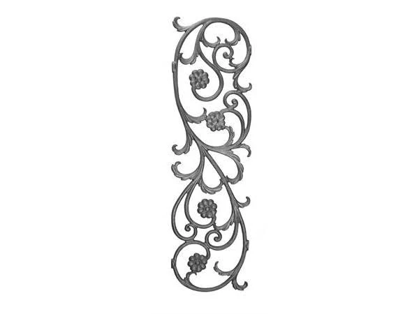 Cast Iron Floral Railing Casting