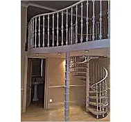 Custom Wrought Iron Spiral Staircase,...