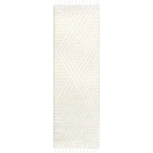 Nuloom Risette Geometric Shag Tassel ...