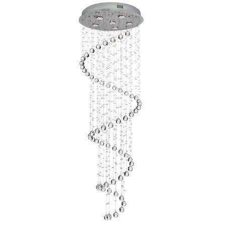 Sefinn Four Modern Spiral Design Crys...