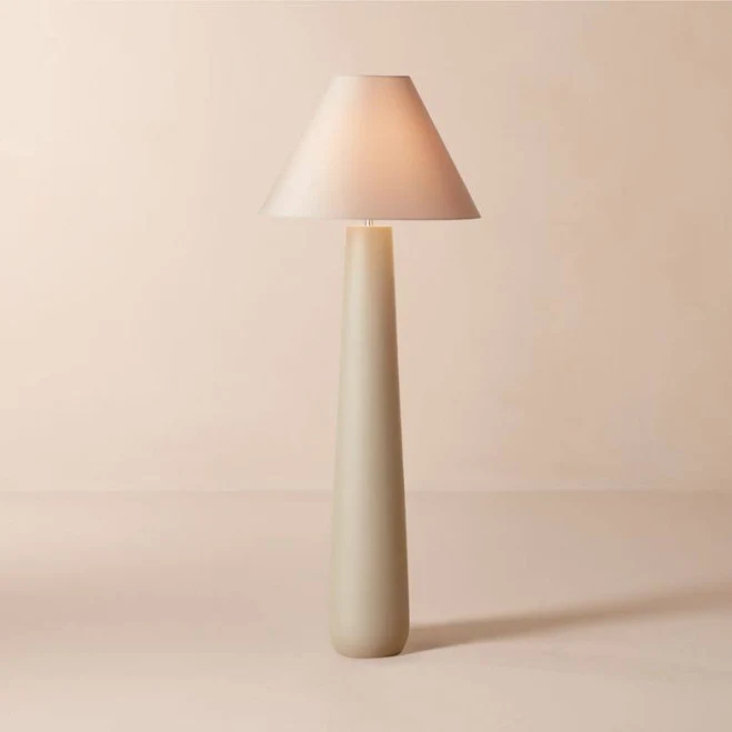 Polar Cement Floor Lamp by CB2