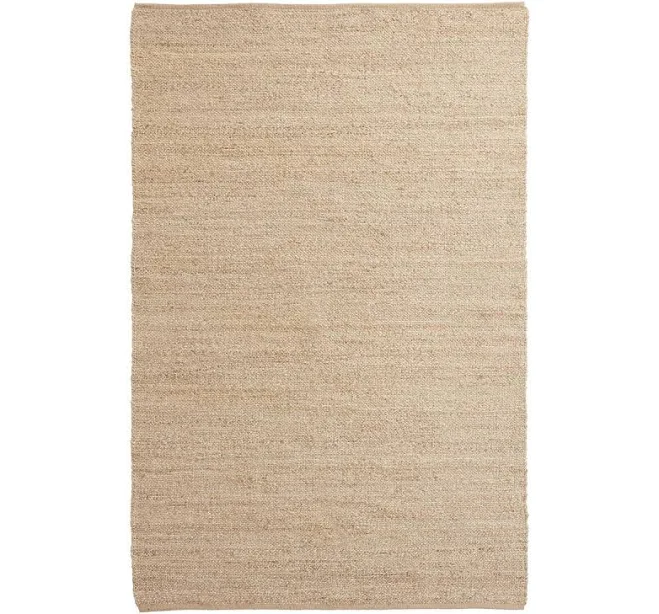 3' Natural Woven Jute and Cotton Reve...