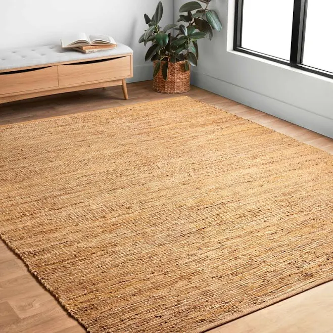 Alexander Home Farmhouse Jute and Lea...