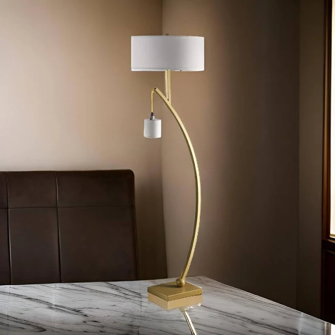 Benjara Jiya 59 Inch Arc Floor Lamp