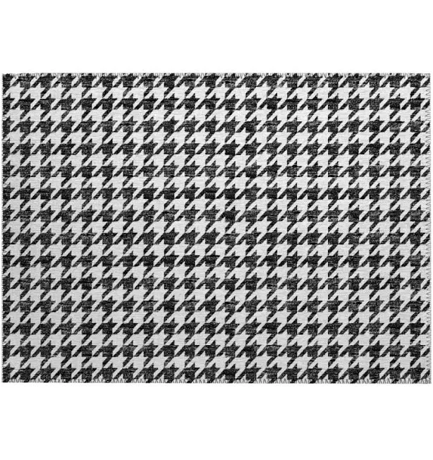 Bungalow Rose Houndstooth Area Rug