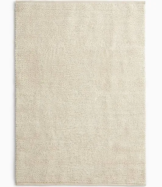 H&M Home Light Beige Textured-Weave W...