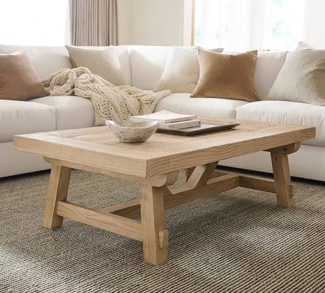 Pottery Barn Farmhouse Trestle Rectan...