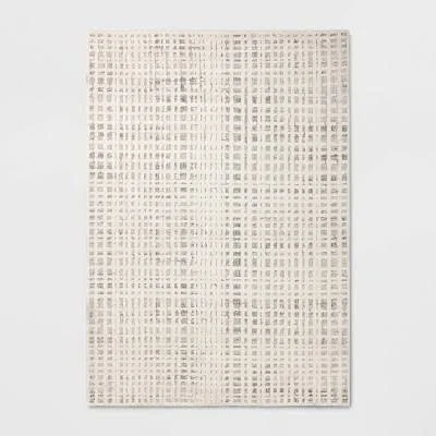 Threshold 7'x10' High Low Grid Area Rug