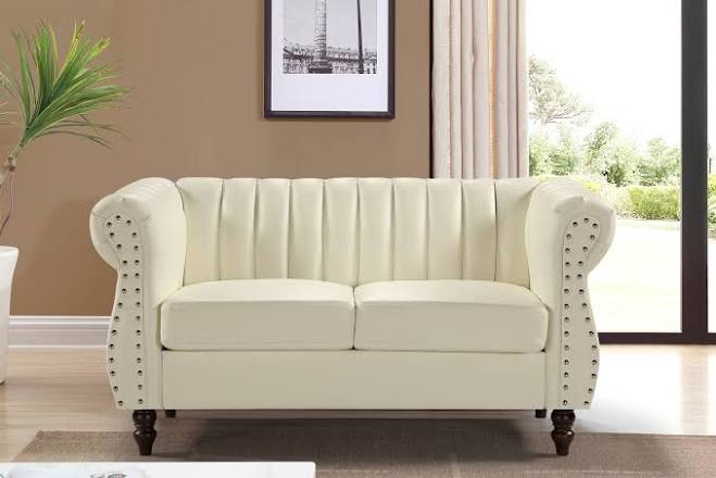 Uspridefurniture Faux Leather Rolled ...
