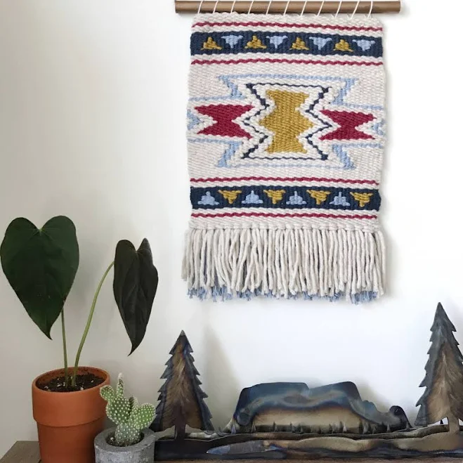 Geometric Woven Wall Hanging, Small W...