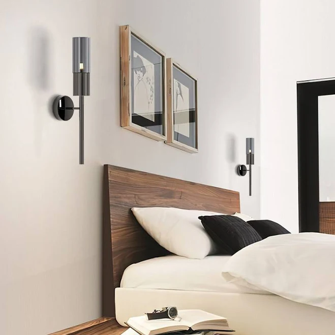 Modern Cylindrical Wall Sconce with S...