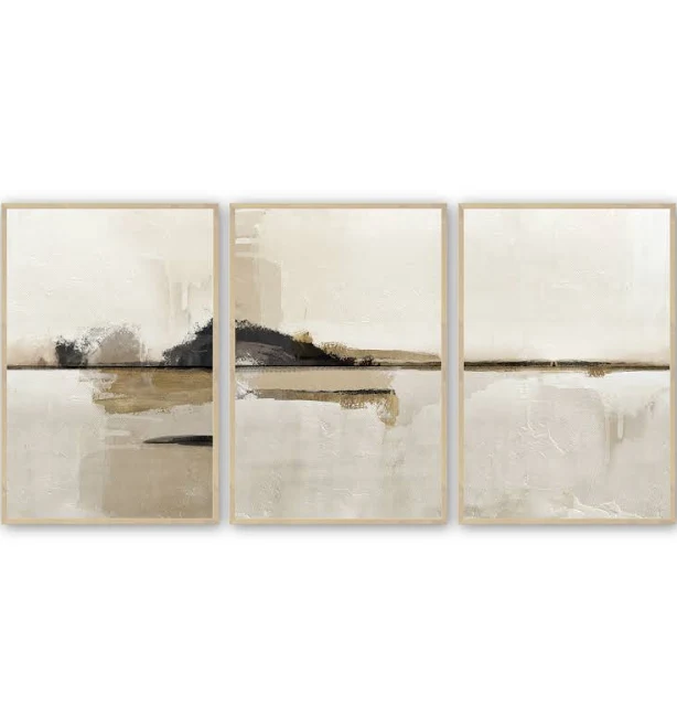 Modern Neutral Abstract Gallery Wall ...