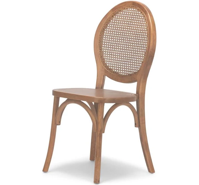 Round Rattan Back Chair