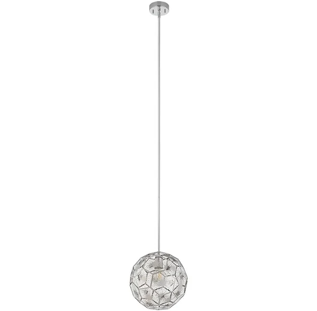 Skoura Pendant - Chrome Finish - Geom...