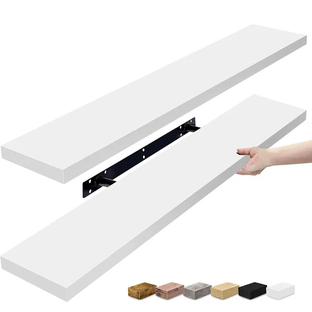 Sorbus Long Floating Shelves Set of 2