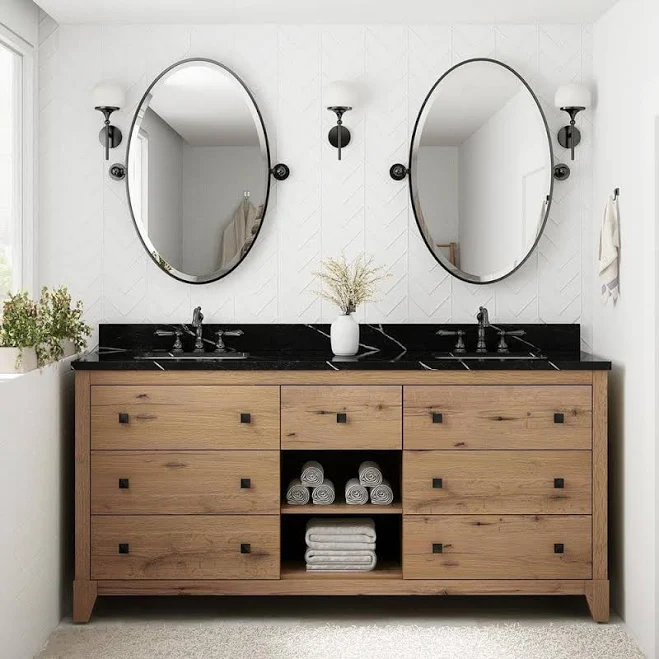 Burwood 72 in. Double Sink Seadrift B...