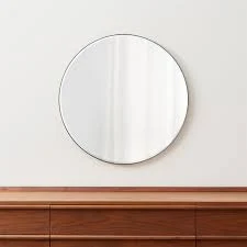 Crate & Barrel Edge Round Wall Mirror