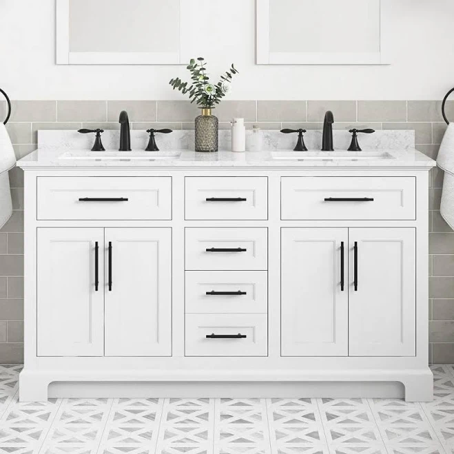 Doveton 60 in. Double Sink Freestandi...